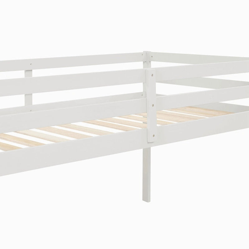 Loft Bed with Staircase and Built-In Storage Steps