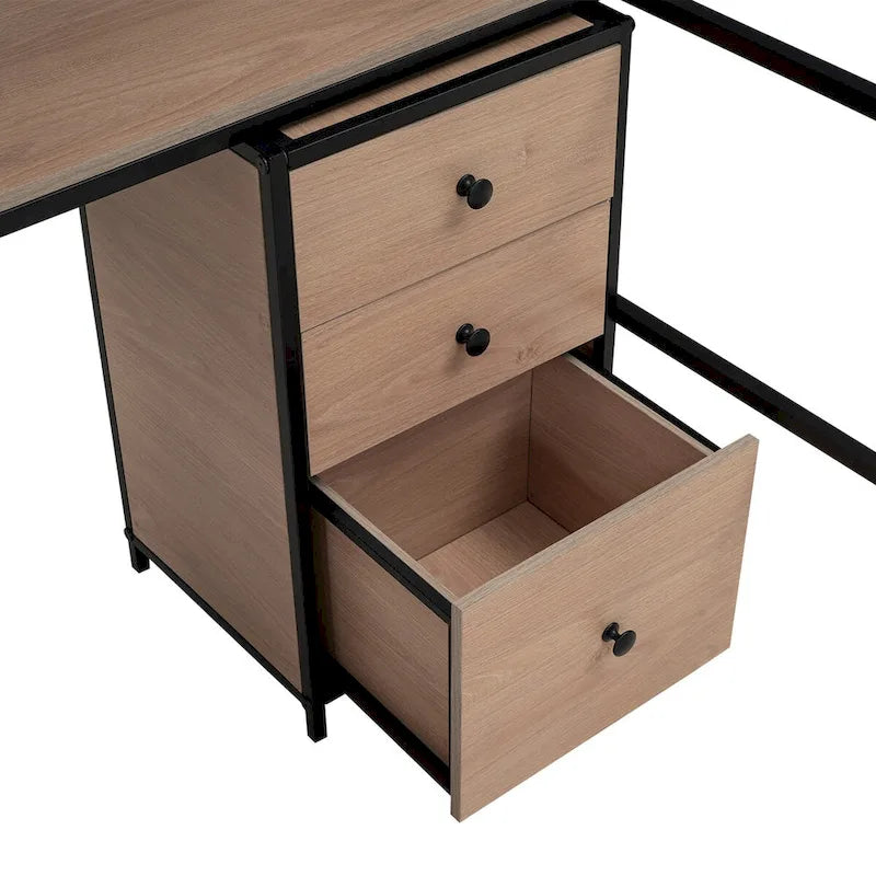 Metall-Hochbett mit Bücherregal, Schreibtisch und Schrank — für Kinder und Jugendliche