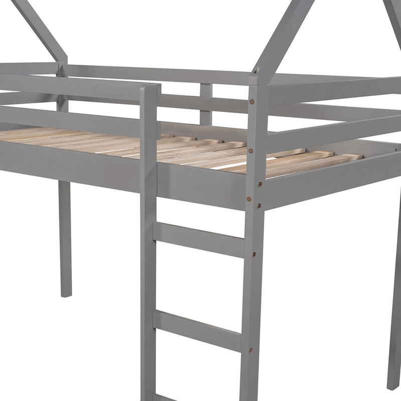 Twin Loft Bed with Slide