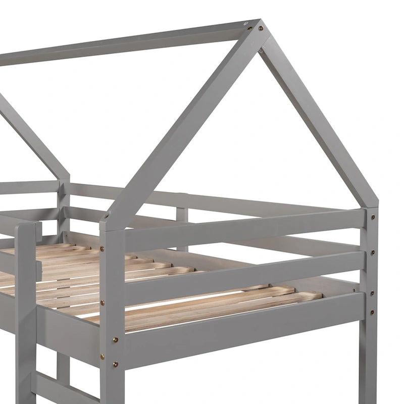 Twin Loft Bed with Slide