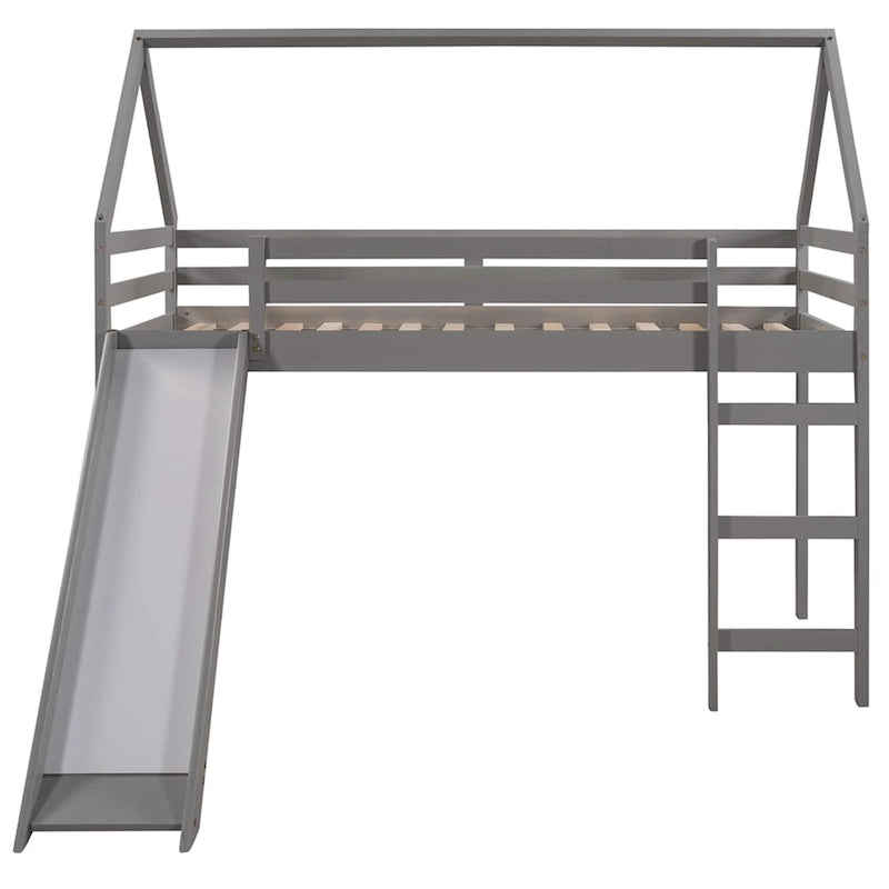 Twin Loft Bed with Slide