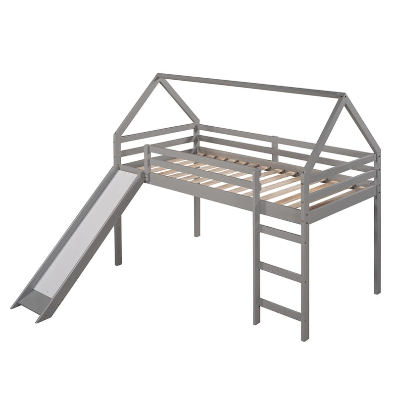 Twin Loft Bed with Slide