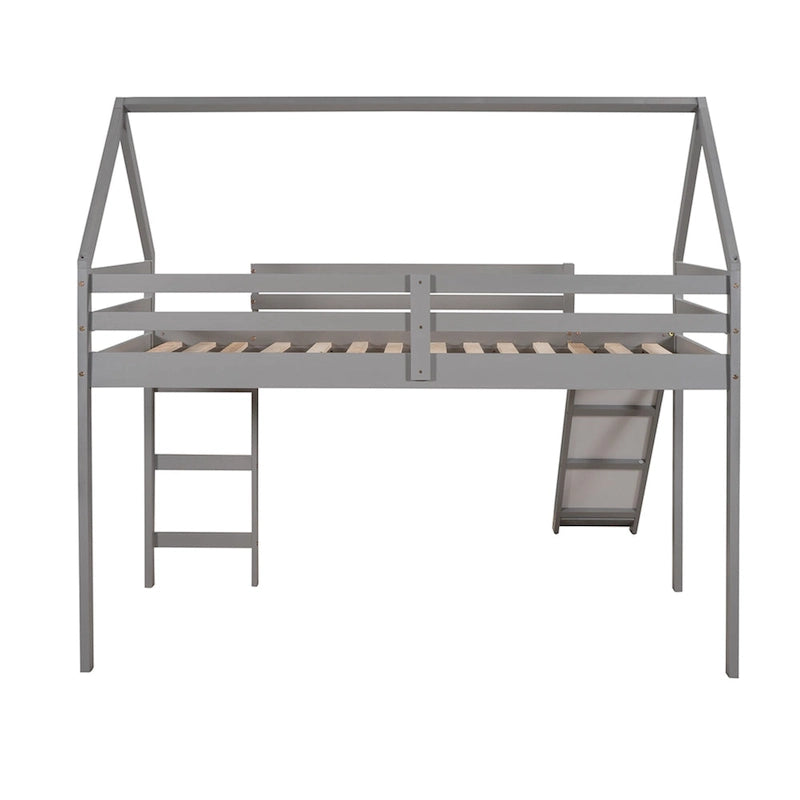 Twin Loft Bed with Slide