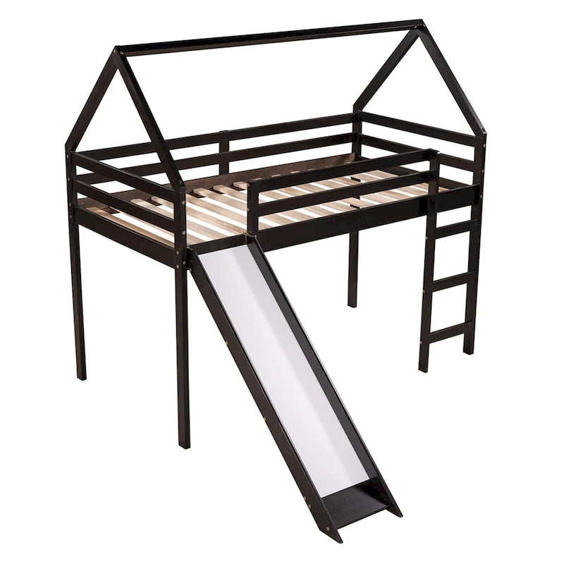Twin Loft Bed with Slide