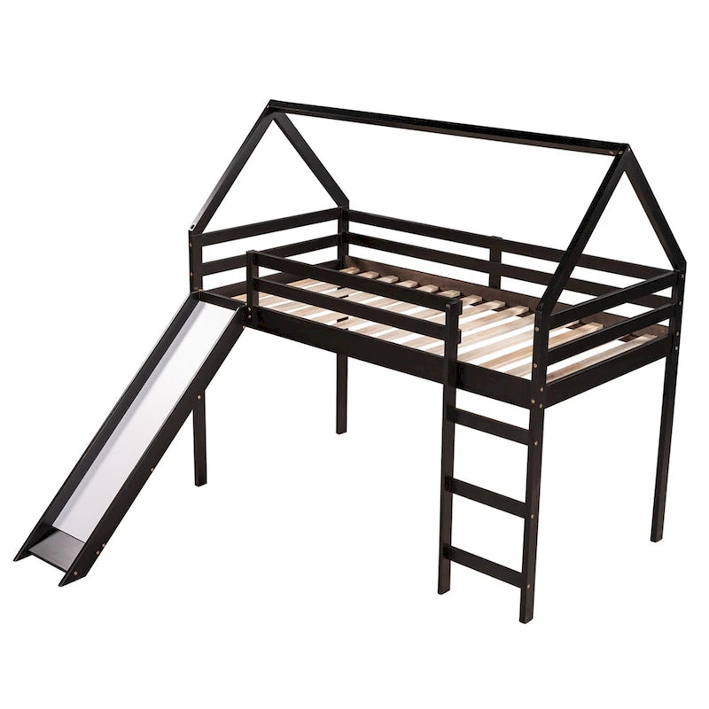 Twin Loft Bed with Slide