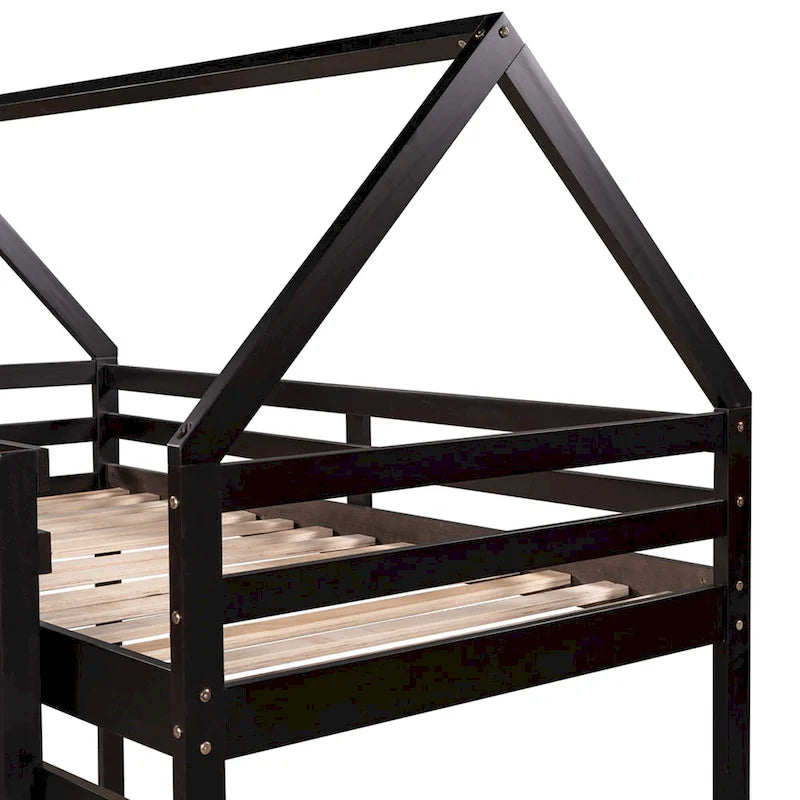 Twin Loft Bed with Slide