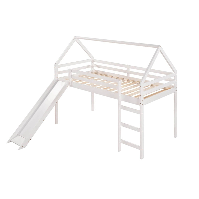 Twin Loft Bed with Slide