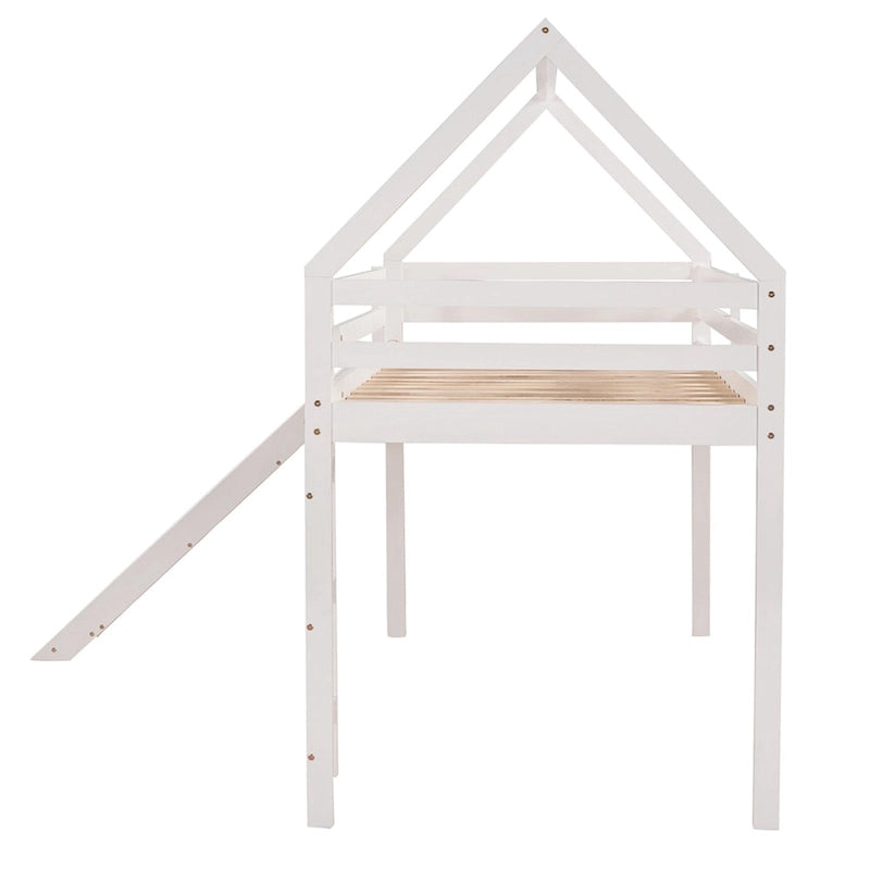 Twin Loft Bed with Slide