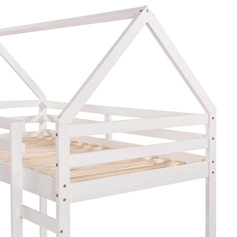 Twin Loft Bed with Slide