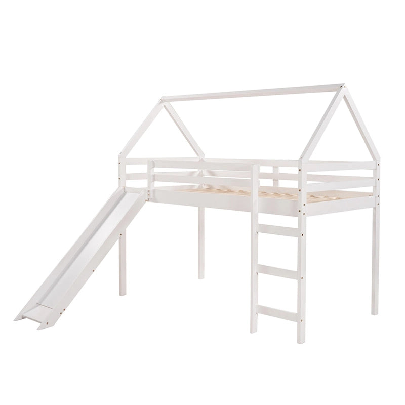 Twin Loft Bed with Slide