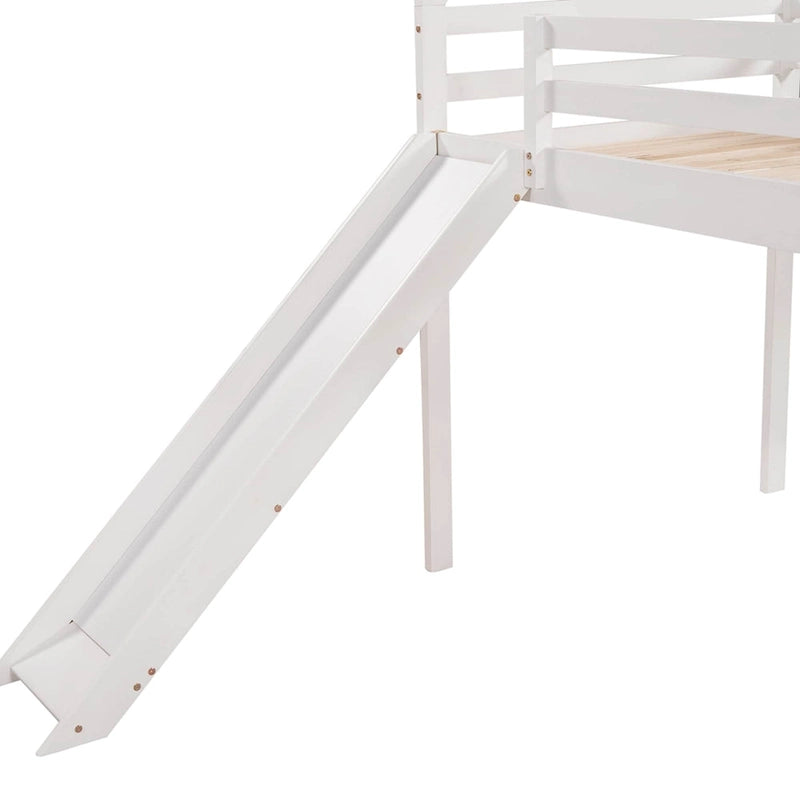 Twin Loft Bed with Slide