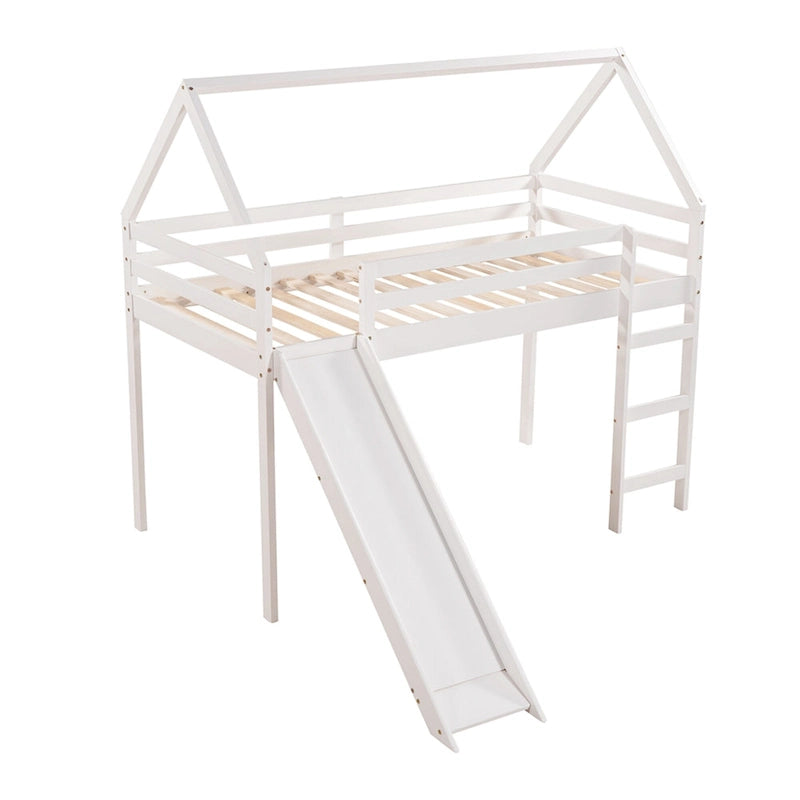 Twin Loft Bed with Slide