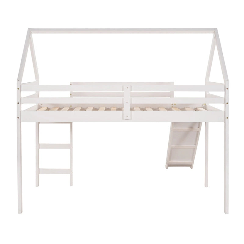 Twin Loft Bed with Slide