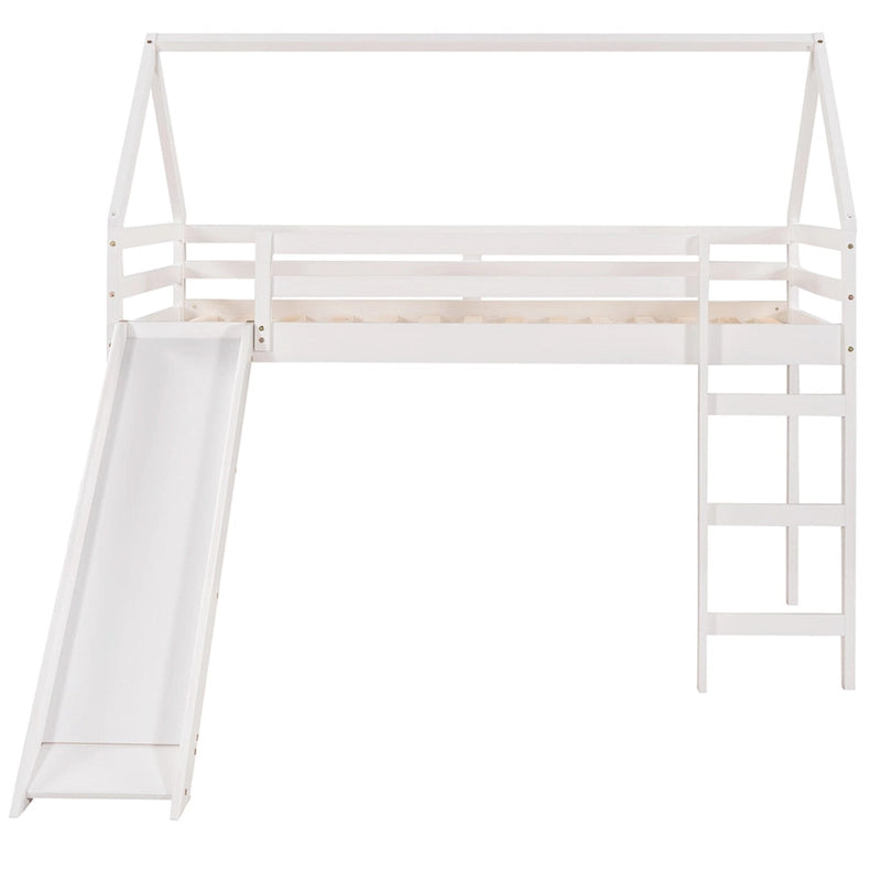 Twin Loft Bed with Slide