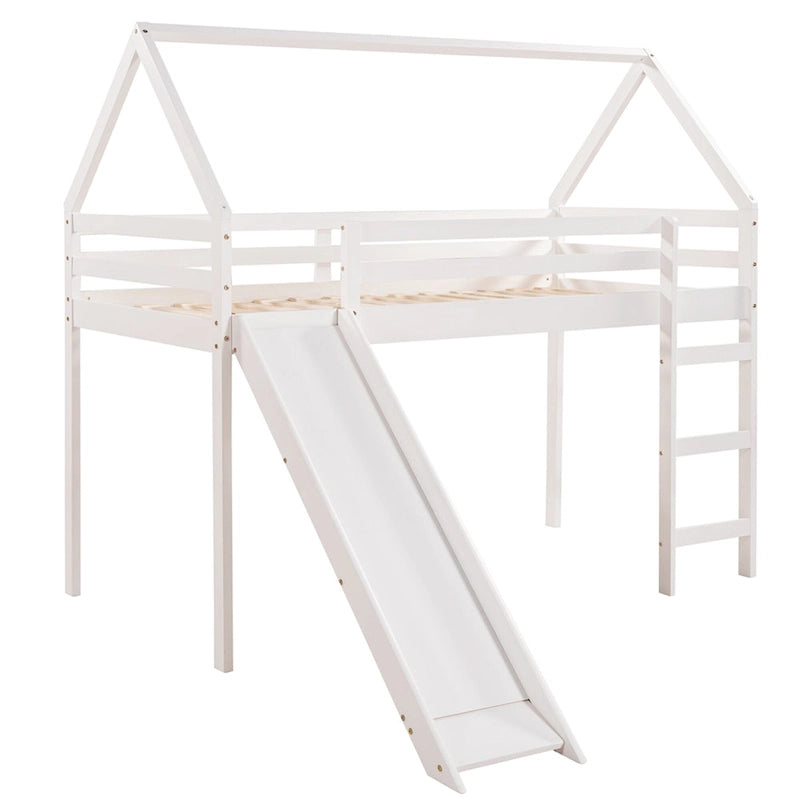 Twin Loft Bed with Slide