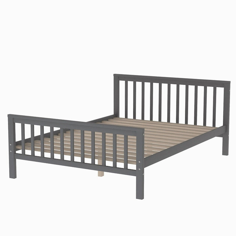 Lit superposé une place sur lit double avec 3 compartiments de rangement, barrière de sécurité pleine longueur et échelle